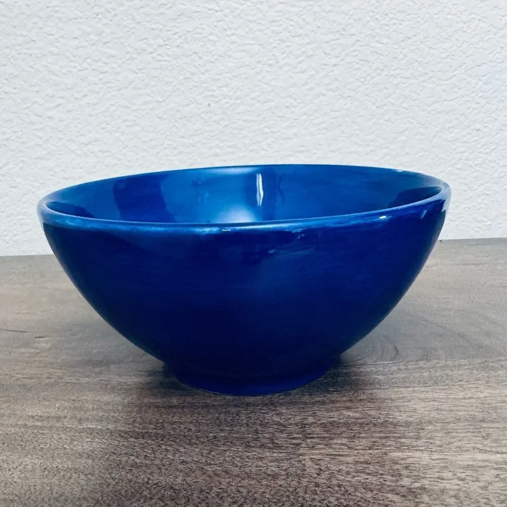 Pottery Barn Colorful Serve Blue Mixing Serveware Bowl